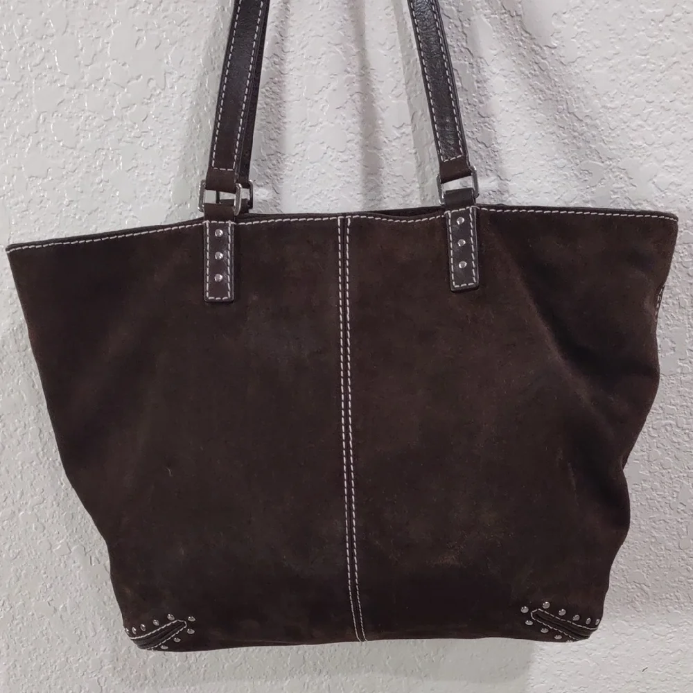 MICHAEL KORS Brown Studded Tote Bag - Picture 7 of 17